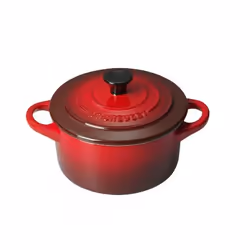Le Creuset 71901100600100, 0,25 L, Rond, Rouge, Grès, Rouge, Ergonomique