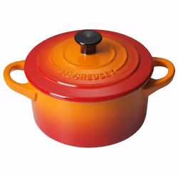 Le Creuset 71901100900100, 0,25 L, Rond, Orange, Rouge, Vitrocéramique, émail, -18 °C
