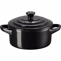 Mini cocotte LE CREUSET Ronde 10 cm noir
