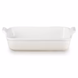Le Creuset 71102327160001, Plat à gratin, Rectangulaire, Grès, Blanc, Meringue, -23 - 260 °C