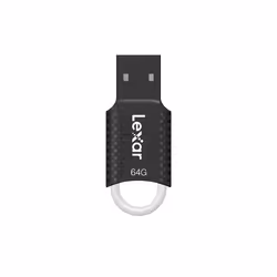 Lexar JumpDrive V40, 64 Go, USB Type-A, 2.0, Sans capuchon, 2,6 g, Noir