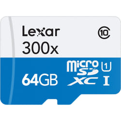 Lexar LSDMI64GBBNL300 mémoire flash 64 Go MicroSDXC Classe 10