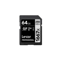 Lexar SDXC, 64 GB 64 Go UHS-II Classe 10