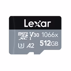 Lexar Professional 1066x, 512 Go, MicroSDXC, Classe 10, UHS-I, 160 Mo/s, 120 Mo/s