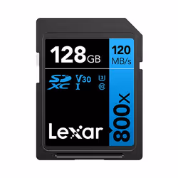 Lexar LSD0800128G-BNNNG, 128 Go, SDXC, Classe 10, UHS-I, 120 Mo/s, 45 Mo/s