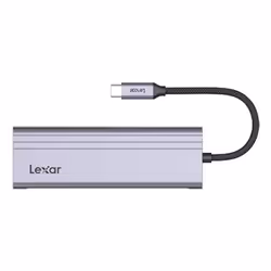 Lexar H31, USB Type-C, HDMI, USB 3.2 Gen 1 (3.1 Gen 1) Type-A, USB Type-C, MicroSD (TransFlash), SD, 5000 Mbit/s, 60 Hz, 3840 ...