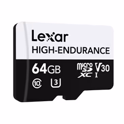 Lexar High-Endurance 64 Go MicroSDXC UHS-I Classe 10
