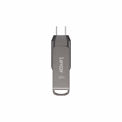 Lexar JumpDrive LJDD400032G-BNQNG, 32 Go, USB Type-C, 3.2 Gen 1 (3.1 Gen 1), 130 Mo/s, Pivotant, Gris