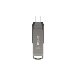 Lexar JumpDrive LJDD400032G-BNQNG lecteur USB flash 32 Go USB Type-C 3.2 Gen 1 (3.1 Gen 1) Gris