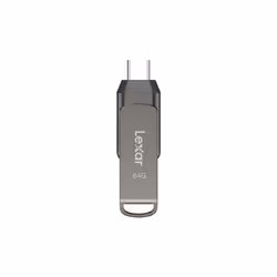Lexar JumpDrive LJDD400064G-BNQNG, 64 Go, USB Type-C, 3.2 Gen 1 (3.1 Gen 1), 130 Mo/s, Pivotant, Gris