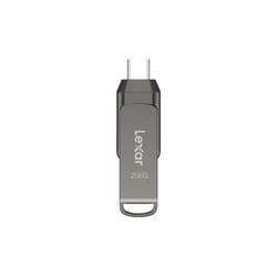Lexar JumpDrive LJDD400256G-BNQNG lecteur USB flash 256 Go USB Type-C 3.2 Gen 1 (3.1 Gen 1) Gris