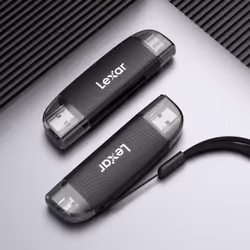 Lexar LRW310X-BNBNG lecteur de carte mémoire USB 2.0 Type-A/Type-C Noir