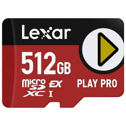 Lexar - Carte PLAY PRO microSDXC™ Express - Carte mémoire - 512GB - Vitesse de lecture jusquà 900Mo/s