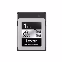 Lexar carte professional cfexpress 1 to type b silver 4.0 series 3600r/3000w mb/s