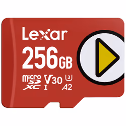 Lexar LMSPLAY256G-BNSNG, 256 Go, MicroSDXC, Classe 10, UHS-I, 205 Mo/s, 140 Mo/s