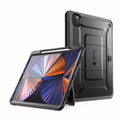 Supcase Unicorn Beetle PRO SUP-IPADPRO2021-12.9-UBPROV3-PEN-SP-BLACK étui pour tablette 12.9" Housse Noir