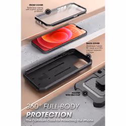 Supcase Unicorn Beetle PRO SUP-IPHONE2021-6.1-UBPRO-SP-BLACK 6.1" Housse Noir