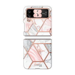 i-Blason Cosmo GALAXY2021-FLIP3-5G- -MARBLE 6.7" Étui Rose