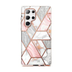 i-Blason Cosmo GALAXY-S22ULTRA- -SP-MARBLE 6.8" Housse Rose