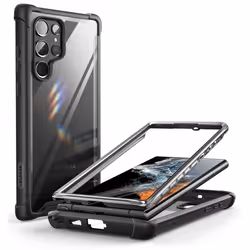 i-Blason Ares GALAXY-S22ULTRA- -BLACK 6.8" Housse Transparent, Noir