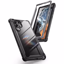 i-Blason Ares GALAXY-S22ULTRA- -BLACK 6.8" Housse Transparent, Noir