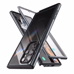 Supcase Unicorn Beetle SUP-GALAXY-S22ULTRA-EDGEPRO-SP-BLACK 6.8" Housse Transparent, Noir