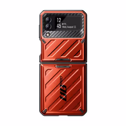 Supcase Unicorn Beetle PRO SUP-Galaxy2022-ZFlip4-5G-UBPro-Ruddy, Housse, Samsung, Galaxy Z flip 4 2022, 17 cm (6.7"), Rouge