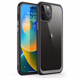 Supcase Unicorn Beetle Style SUP-IPHONE2022PRO-6.7-UBSTYLE-BLACK 6.7" Housse Transparent
