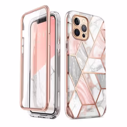 i-Blason Cosmo IPHONE2020-6.7- -SP-MARBLE 6.7" Housse Rose