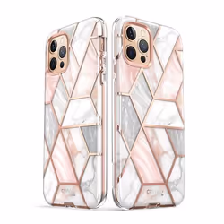i-Blason Cosmo IPHONE2020-6.7- -SP-MARBLE 6.7" Housse Rose