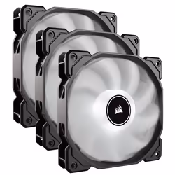Corsair Air CO-9050082-WW, Ventilateur, 12 cm, 1400 tr/min, 26 dB, 52 cfm, Noir, Blanc