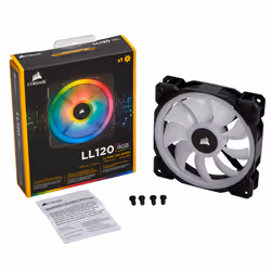 Corsair LL120 RGB Boitier PC Ventilateur 12 cm Noir, Blanc - Vue supplémentaire 5