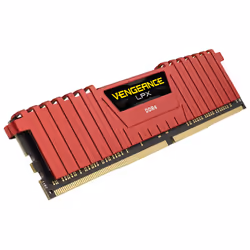 Corsair 4GB DDR4-2400, 4 Go, 1 x 4 Go, DDR4, 2400 MHz, 288-pin DIMM, Rouge
