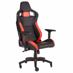 Corsair T1 Race, Siège de jeu sur PC, 120 kg, Course, Nylon, Noir, Métal