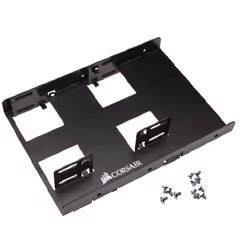 Corsair CSSD-BRKT2, 8,89 cm (3.5"), Panneau de support, 2.5", Noir, Aluminium, 101,6 mm