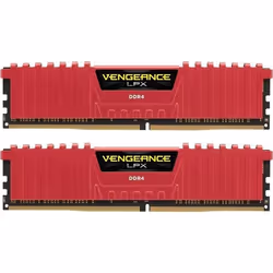 Corsair Vengeance LPX 16GB DDR4-2400, 16 Go, 2 x 8 Go, DDR4, 2400 MHz, 288-pin DIMM, Rouge