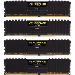 Corsair Vengeance LPX 64GB DDR4-2400, 64 Go, 4 x 16 Go, DDR4, 2400 MHz, 288-pin DIMM, Noir