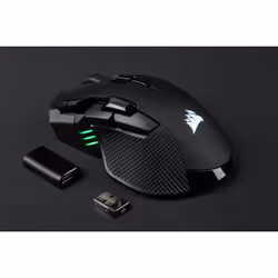 Corsair IRONCLAW RGB souris Droitier RF Wireless + Bluetooth + USB Type-A Optique 18000 DPI - Vue supplémentaire 7