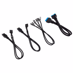 Corsair CP-8920222, Mâle, Mâle, Droit, Droit, Noir, HX1200 HX1000 (Platinum) HX850 (Platinum) HX750 (Platinum) RM1000i RM850i ...