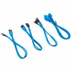 Corsair CC-8900247, 0,3 m, Mâle, Mâle, Droit, Droit, Bleu