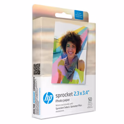 HP Sprocket 2.3" x 3.4" Premium Zink, Gloss, 2.3x3.4", 50 feuilles, - HP Sprocket Select - HP Sprocket Plus Printer