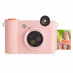 Kodak Smile+, 50,8 x 76,2 mm, Rose, Filtre, MicroSD (TransFlash), 5 MP, Auto