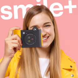 Kodak Smile+ 50,8 x 76,2 mm Noir, Jaune