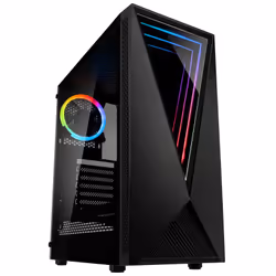 Kolink VOID RGB, Midi Tower, PC, Noir, ATX, micro ATX, Mini-ITX, Acier, Mesh, Plastique, Jouer