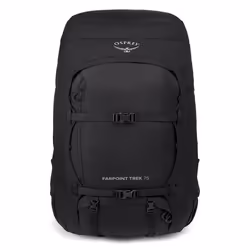 Osprey Sac à dos noir pour femme et homme - Farpoint Trek 75 180515