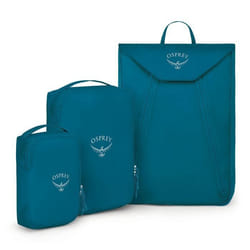Osprey Sac de vêtement pétrole pour femme et homme - Ultralight Garment Folder Waterfront Blue 219458