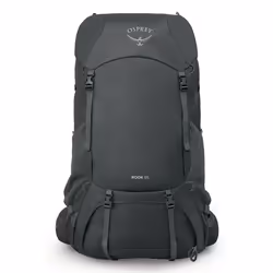Sac à dos Osprey Rook 65 - Gris foncé - 65L - Ergonomique - Hydrofuge - Mixte