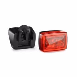 Lampe de vélo Bern Quickmount Asteroid - Rouge - 26x39x20 mm - Rechargeable micro-USB - 12 Lumens