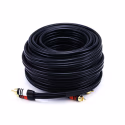 Monoprice 2868, 2 x RCA, Mâle, 2 x RCA, Mâle, 15,24 m, Noir