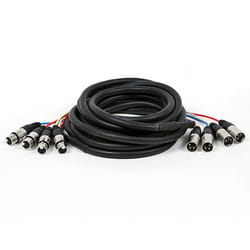 Monoprice 8767 câble audio 6 m 4 x XLR (3-pin) Multicolore
